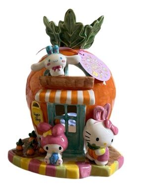 Ceramic Hello Kitty Easter Veggie Shop tea light